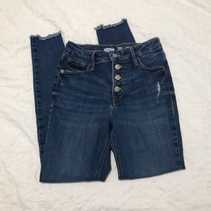 High-rise skinny jeans